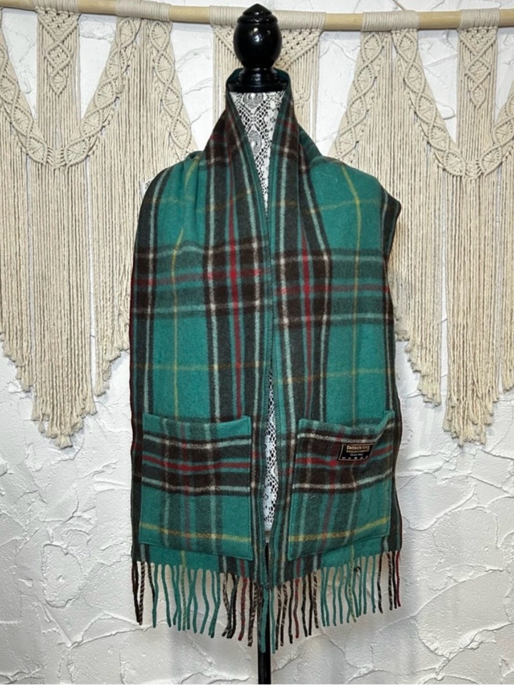 Patrick Kins Deluxe Wool Pocket Scarf Scottish Tartan Unisex
